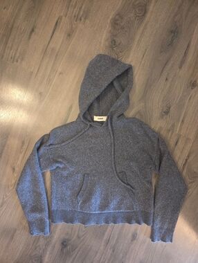 Buck Mason Womens Gray Hooded Sweatshirt